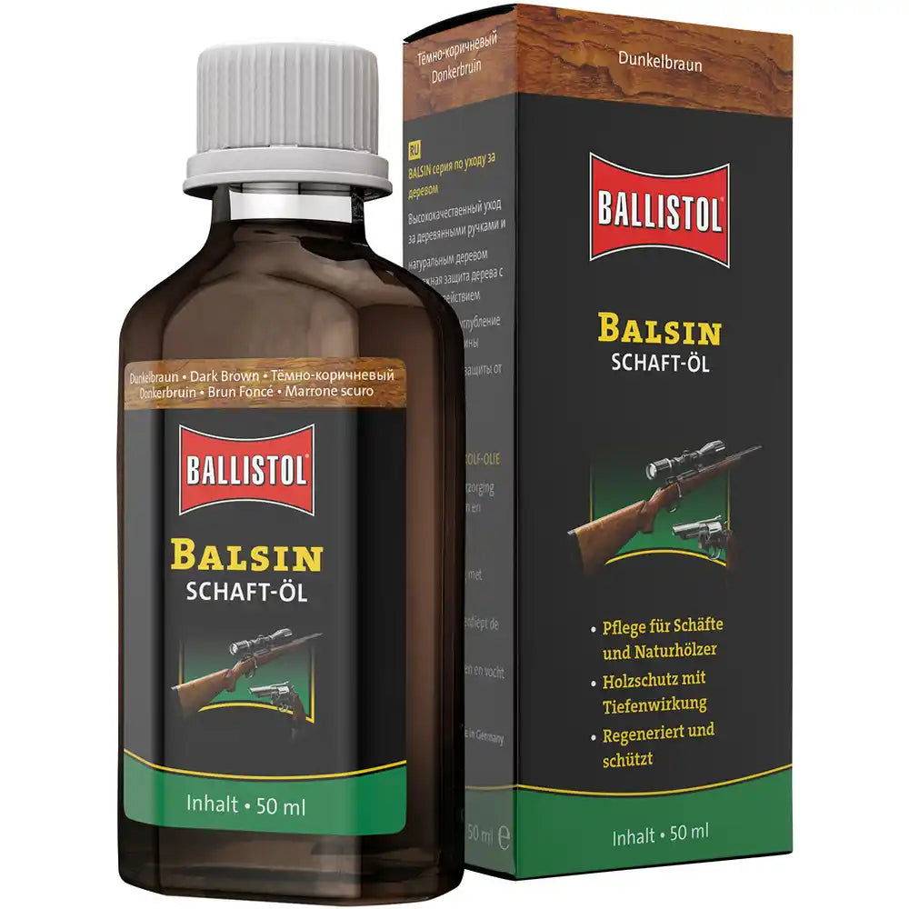 Schaftöl Balsin – dunkelbraun, 0,05 l